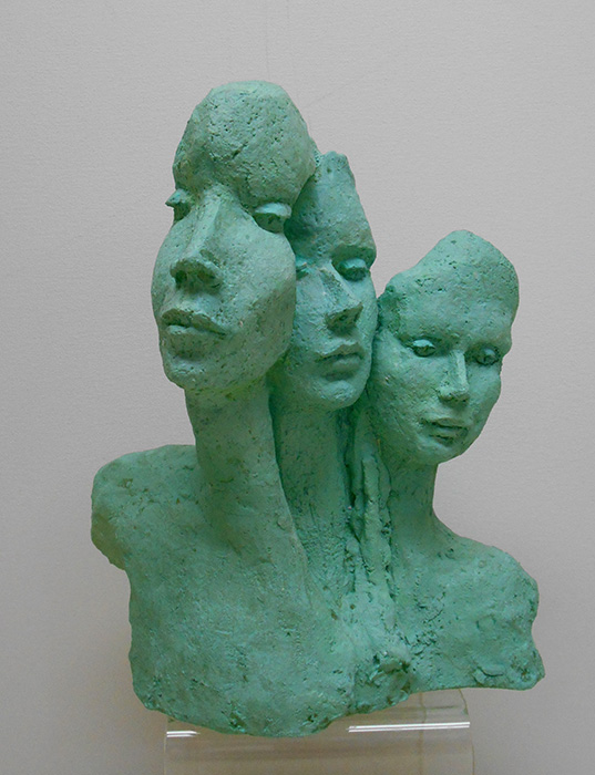 Enigma - Clay Sculpture by Jean Preston